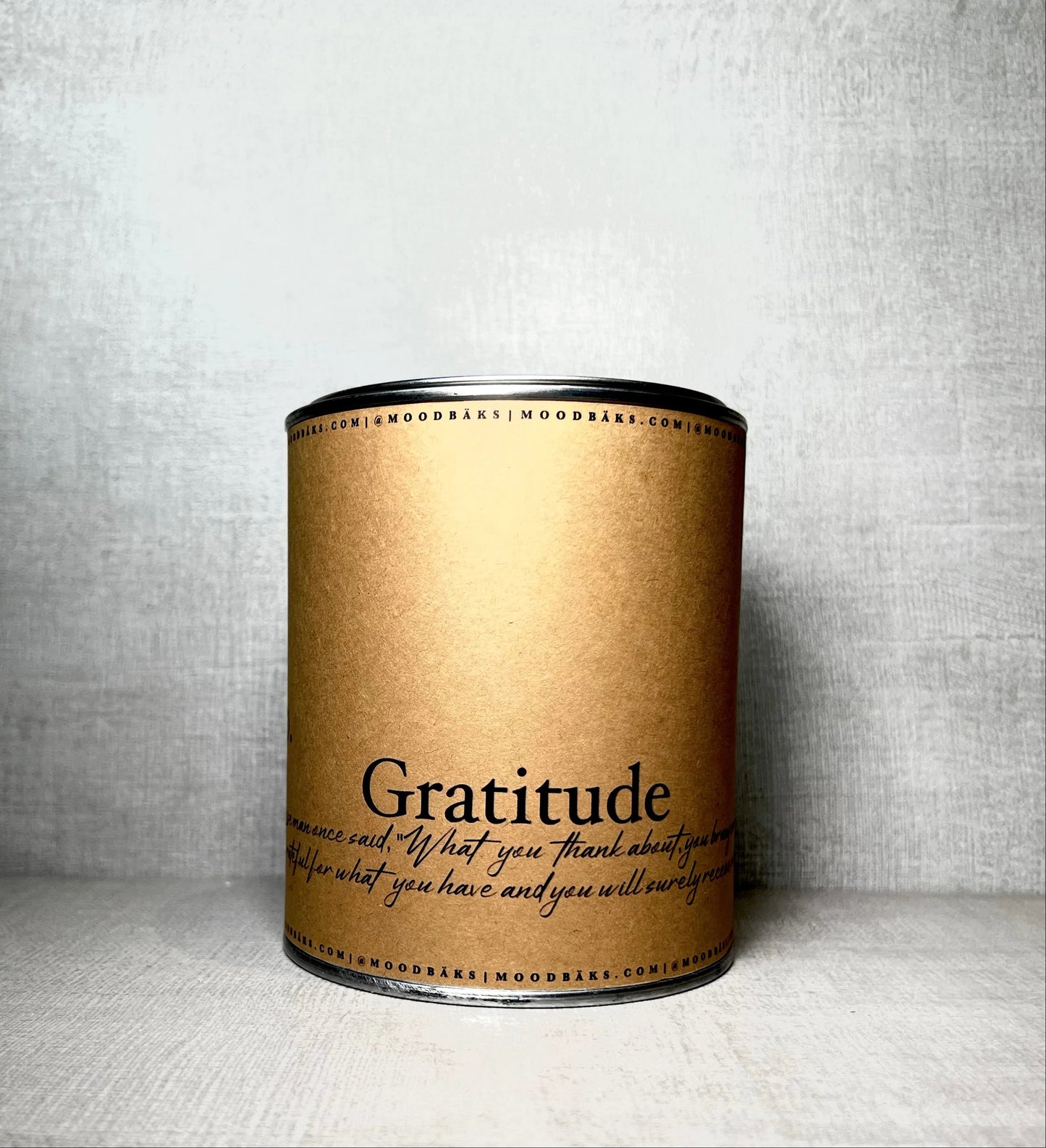 MoodBäks | Extra Large Gratitude Candle | MoodBaks.com
