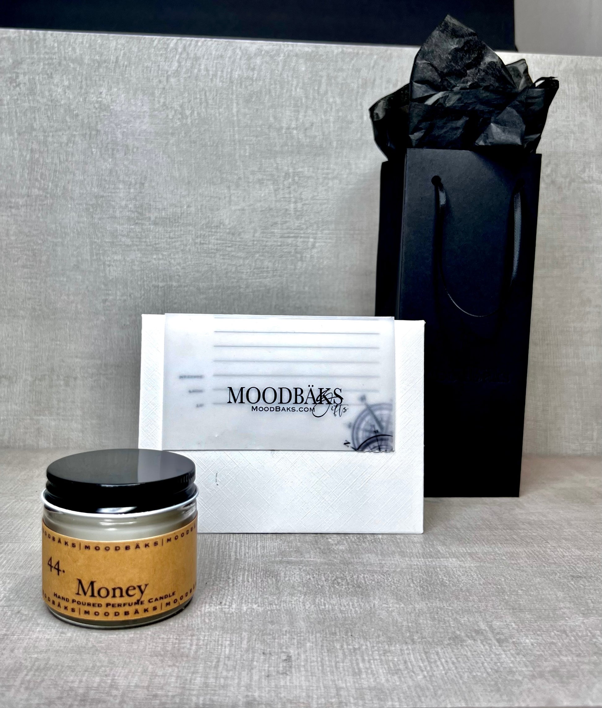 MoodBäks | MoodBaks 2oz Money Wish Candle Gift Kit | MoodBaks.com